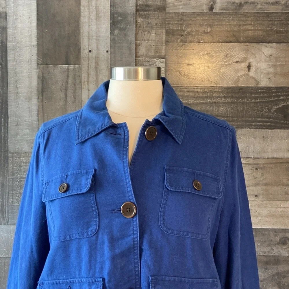 NWOT! Kate Spade jean jacket small vintage Y2K blue denim designer linen boho